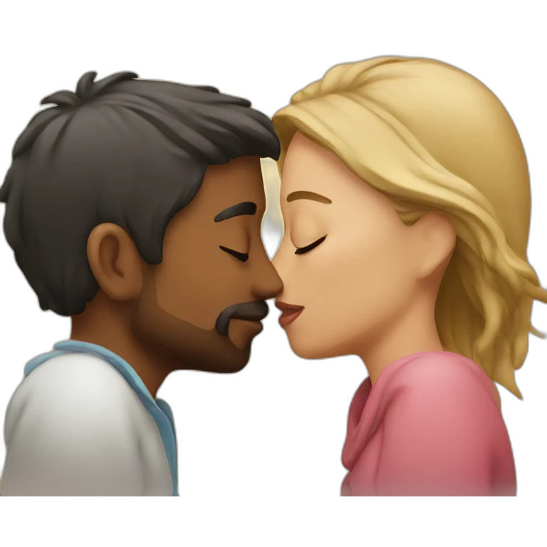 Couple kissing emoji