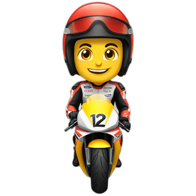 moto de carreras emoji