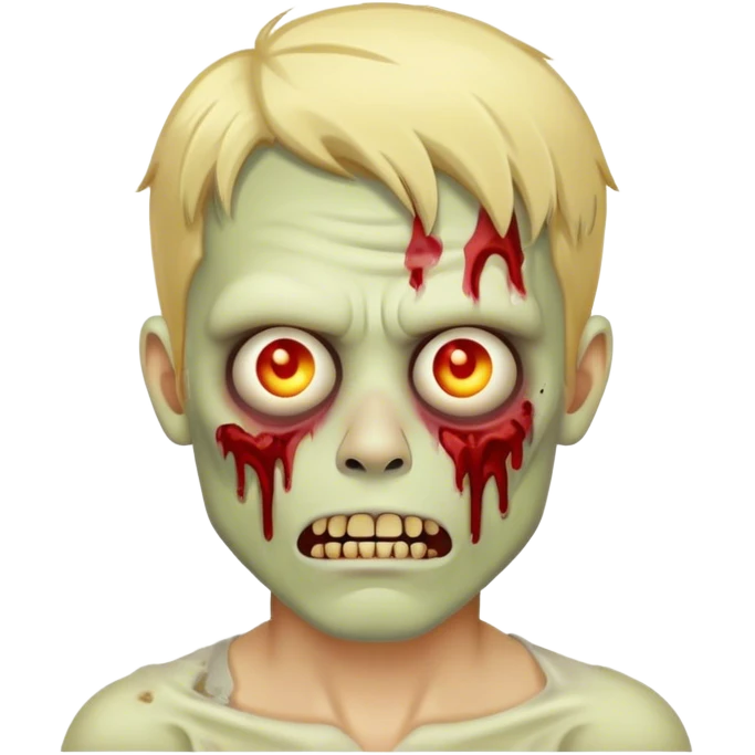 Blonde man zombie emoji  emoji