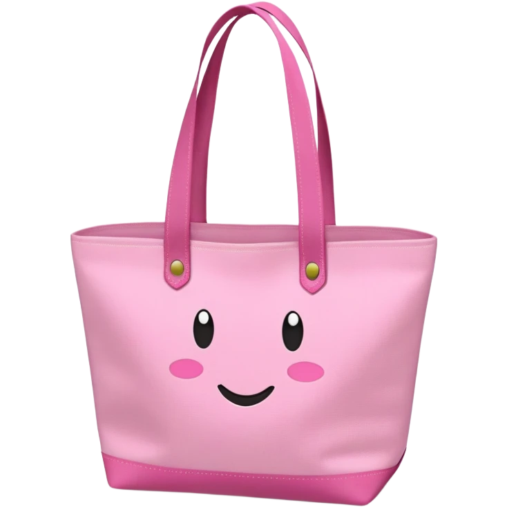 Tote bag pink  emoji