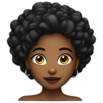 Sexy black girl emoji