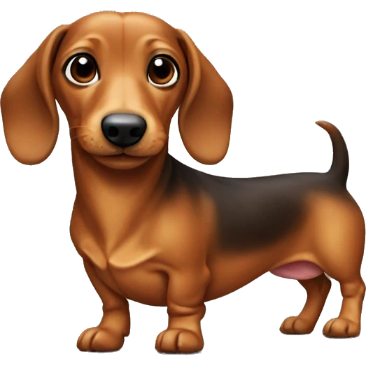Mini wiener dog  emoji