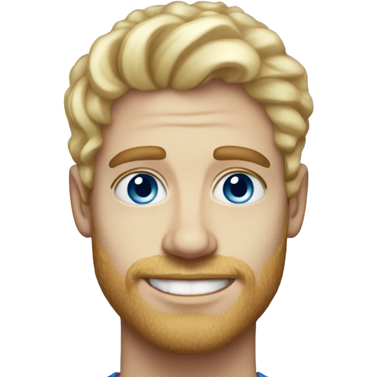 light curl blonde 30yo man blue eyed pale skin emoji