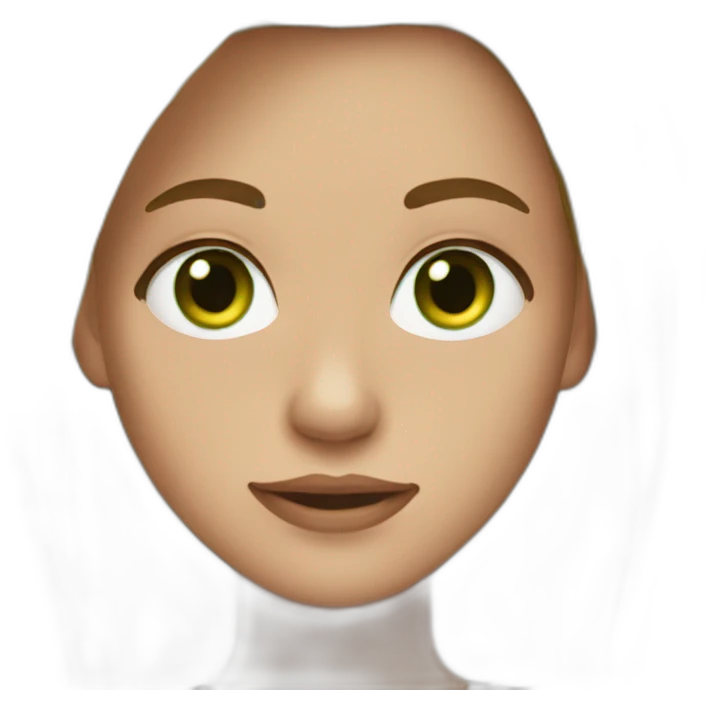 girl dirty blond hair green eyes emoji