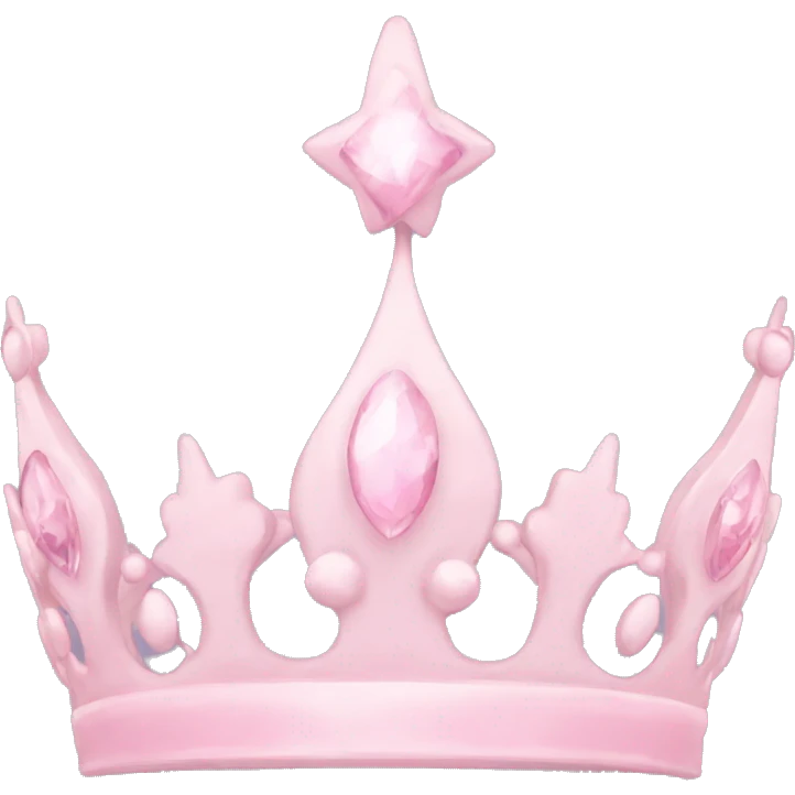 pale pink tiara emoji