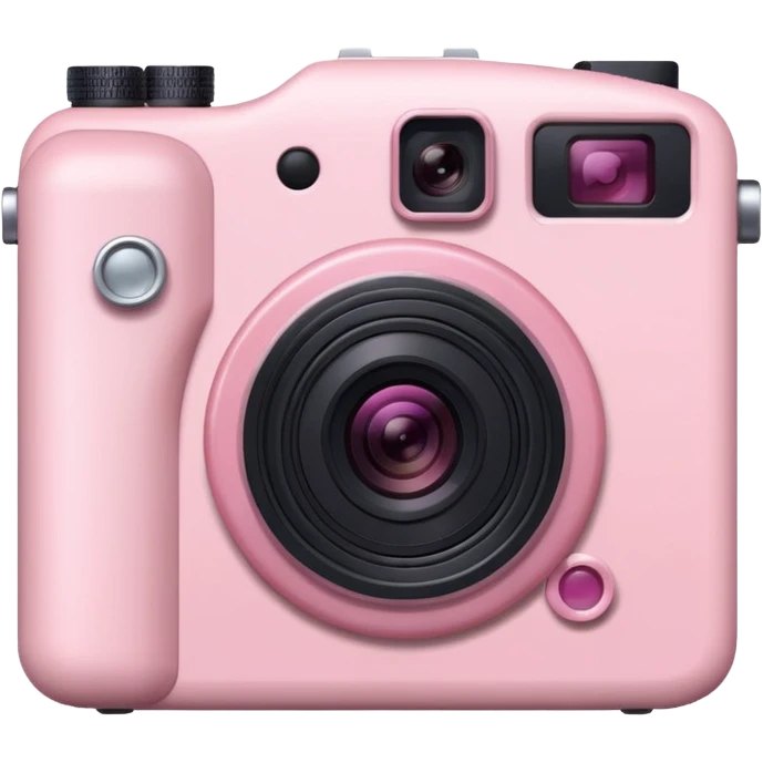 Light pink camera emoji