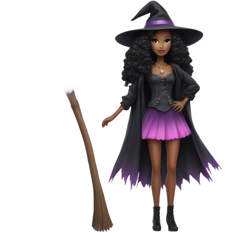 Barbie witch full body pale emoji