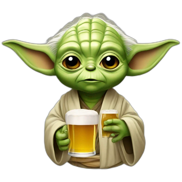 yoda beer  emoji