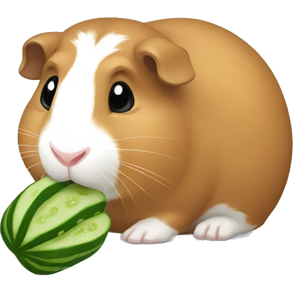 Guineapig eating cucumber emoji