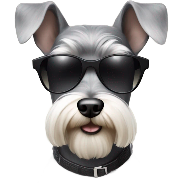 Schnauzer wearing sunglasses  emoji