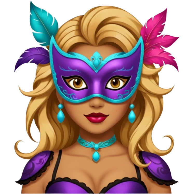 masquerade masked woman emoji