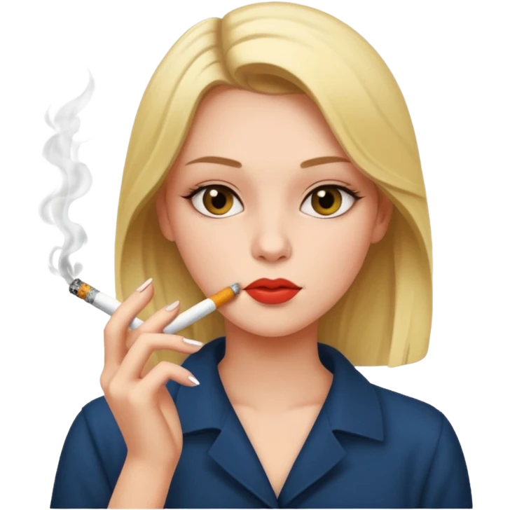 Girl smoking emoji