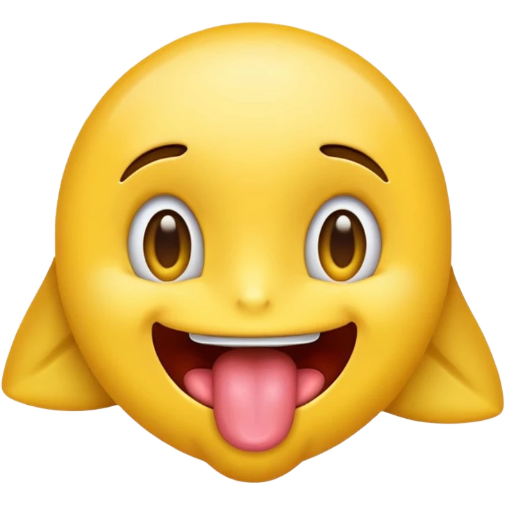 a mix of 😏 and 😜 emoji with the tongue of the second and the eyes of the first  emoji