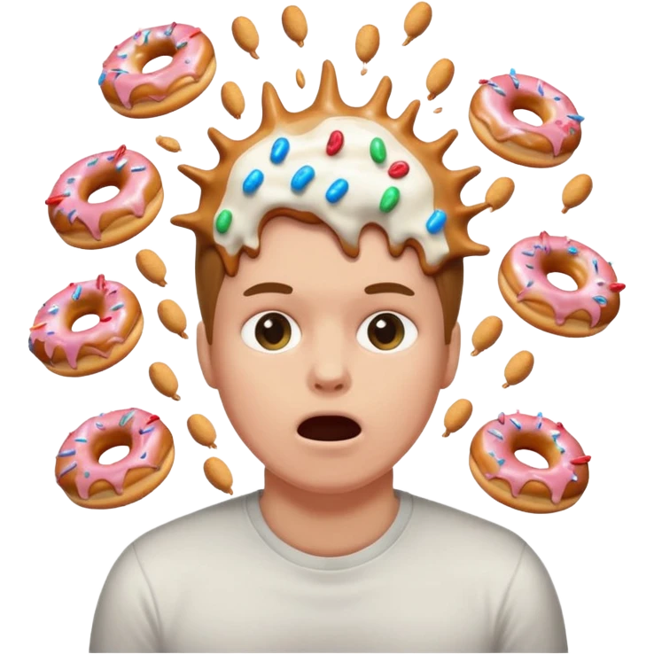 white person exploding doughnuts cats fart death emoji