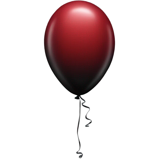 Black and dark red balloons emoji