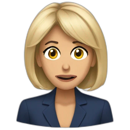 Brigitte Macron qui pleure emoji