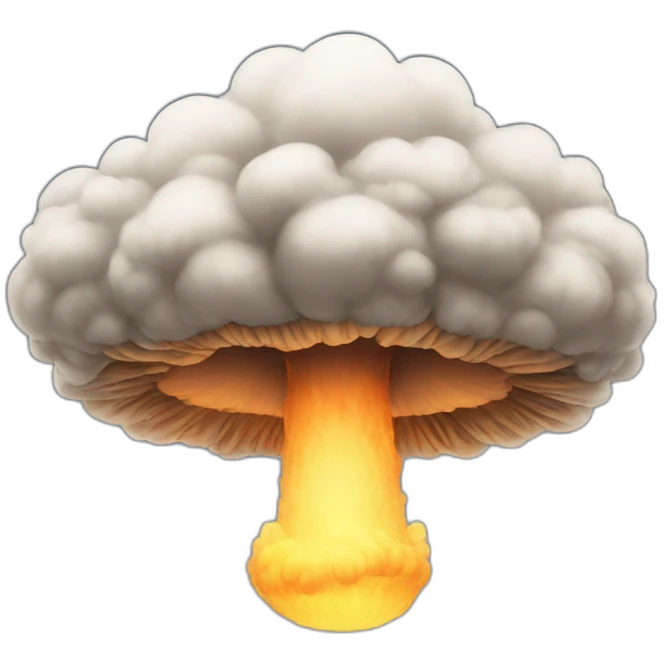 Mushroom cloud emoji