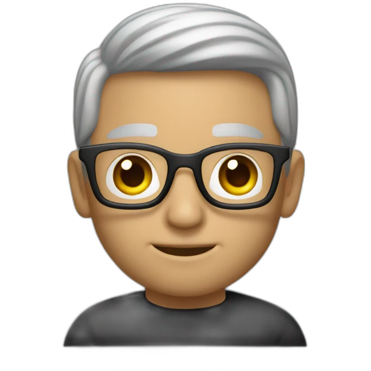 tim cook with a black macbook pro emoji