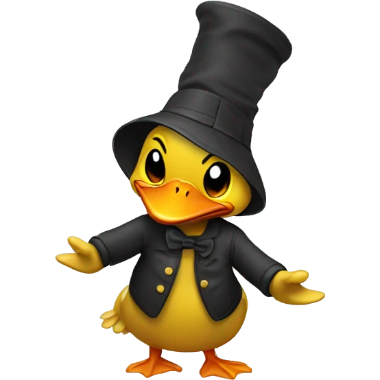 dabbing duck emoji
