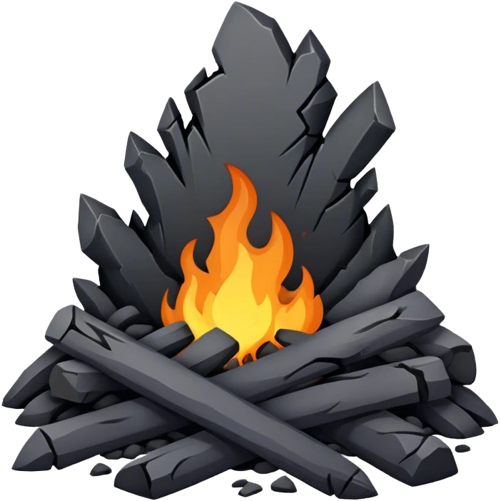 Broken Black hearth emoji