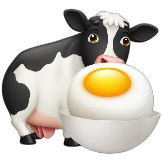 vache et oeuf emoji