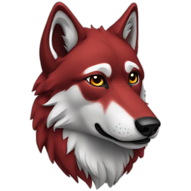 Wolf red  emoji