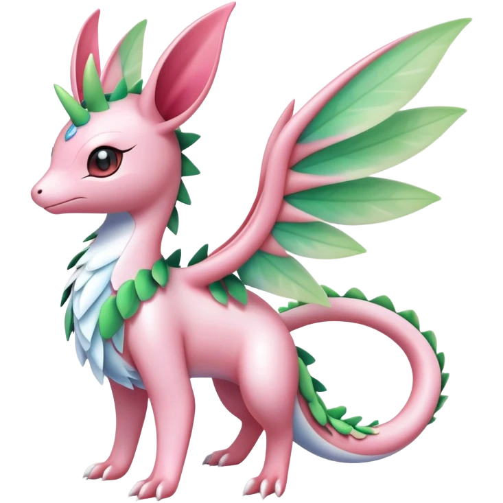Shiny Exotic Cute Majestic Ethereal Sparkly Flygon-Sylveon-Shaymin-Meganium-Hybrid-Creature emoji