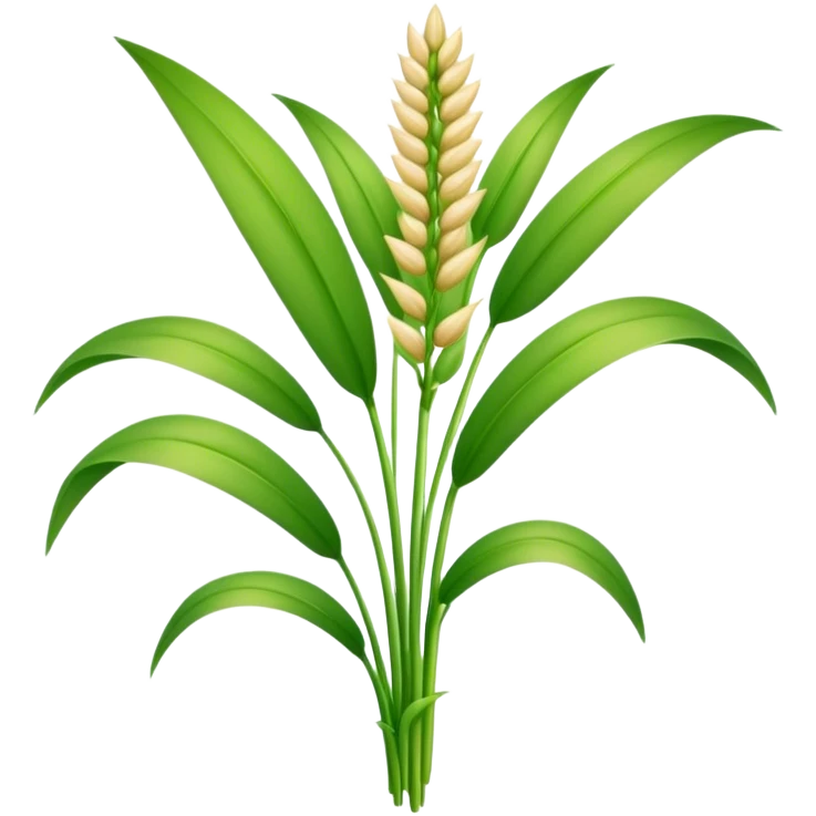 single Saccharum Grass, stem, leaf emoji