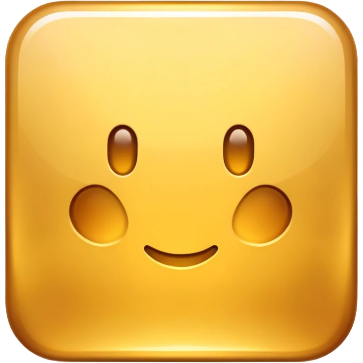 A golden square with a slight gradient emoji