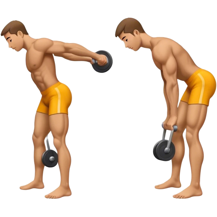 side-view man weighted glute-bridges emoji