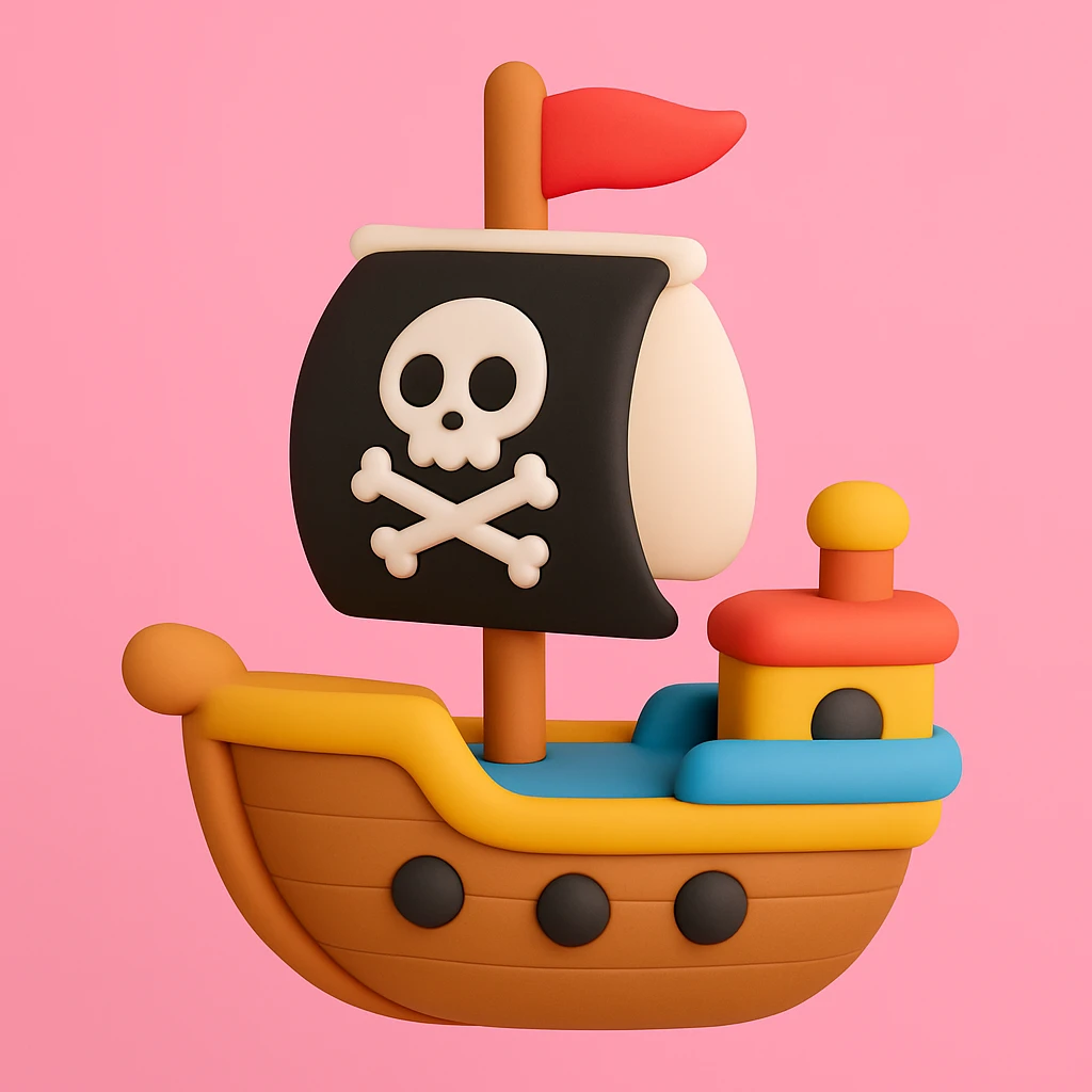 pirate ship emoji