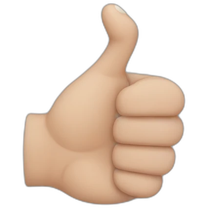 Thumb crooked emoji