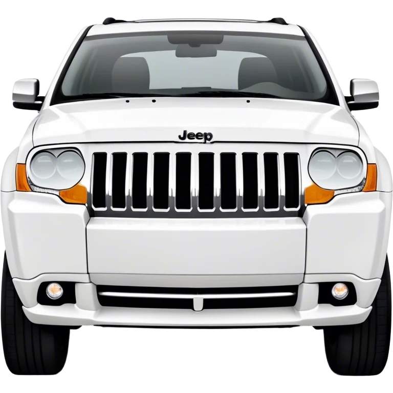 White 2009 jeep grand Cherokee  emoji