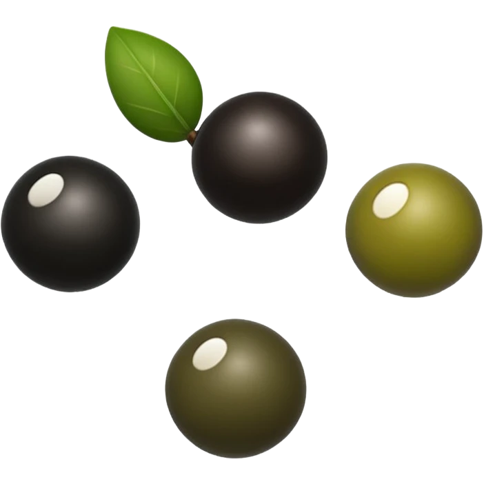 black olive  emoji