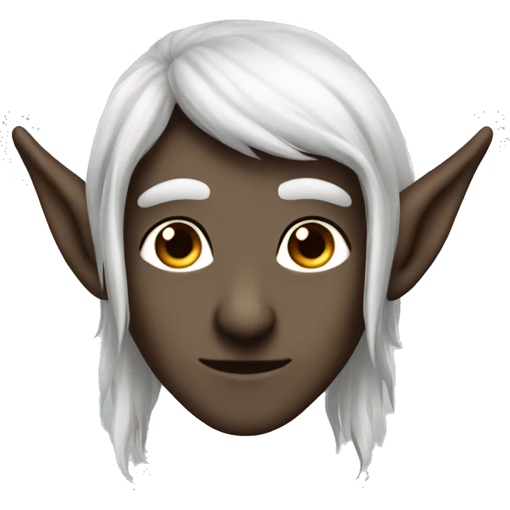 dark hair male elf fantasy emoji