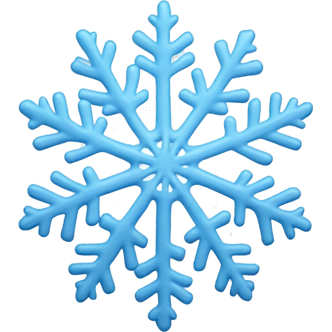 Light blue snow flake emoji