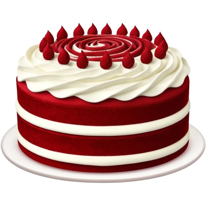 Red velvet cake emoji