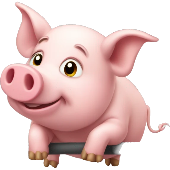 Pig in a pen  emoji