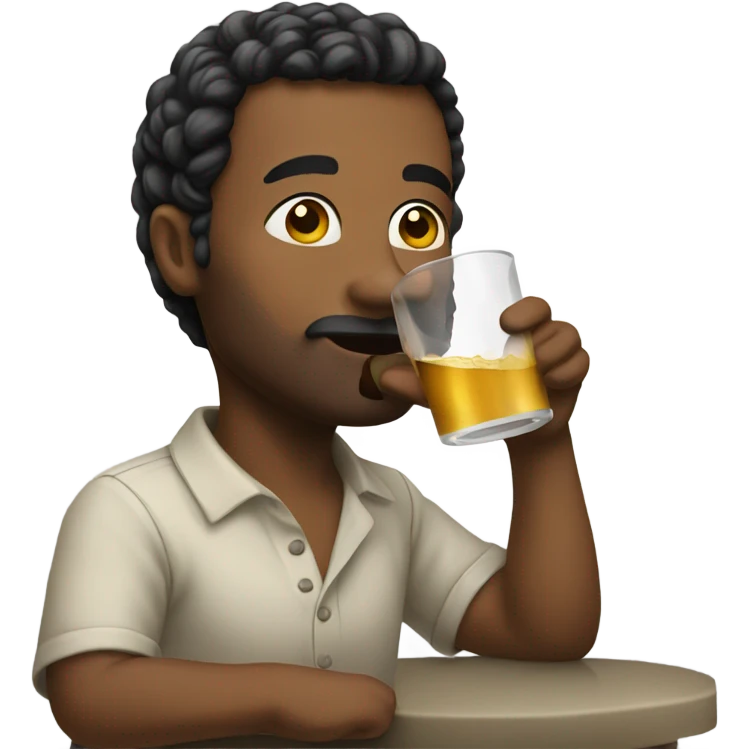 Sipping a drink emoji
