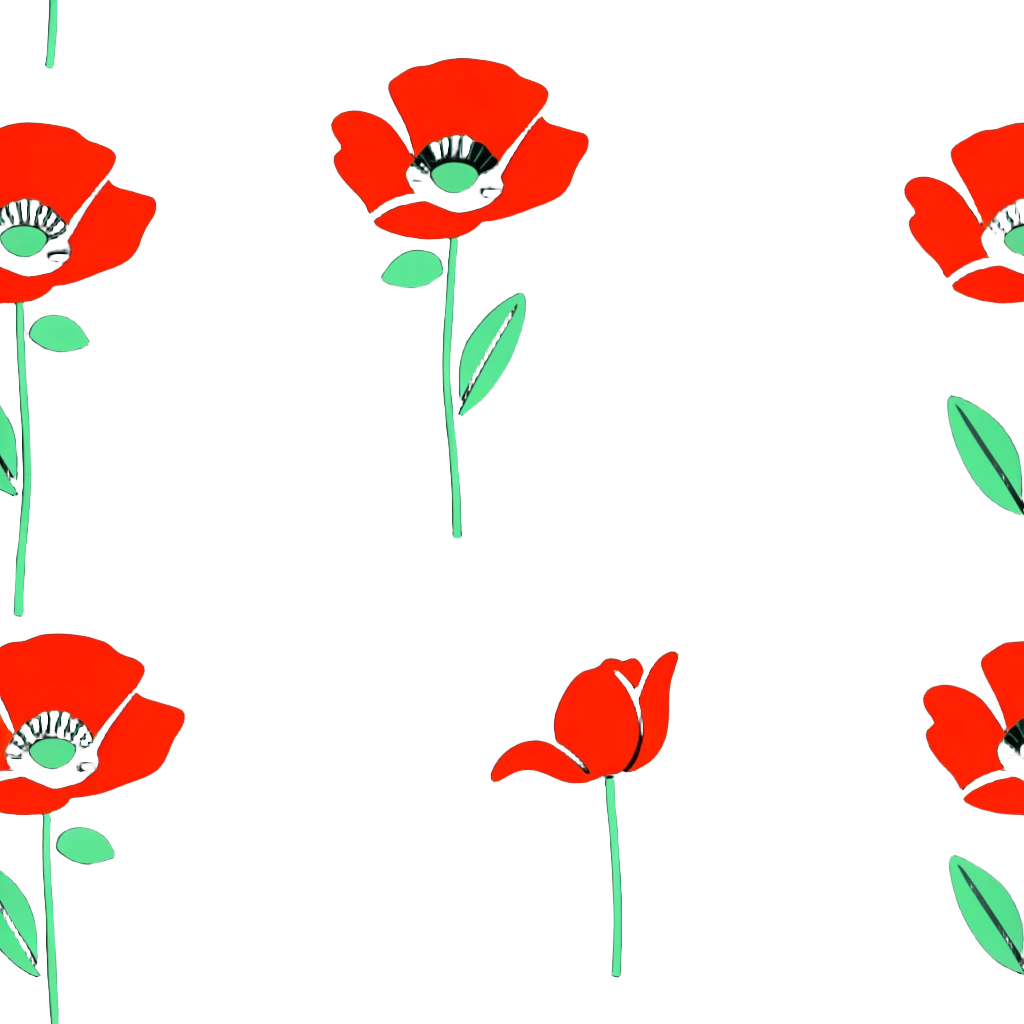 remembrance poppy with battlefield emoji