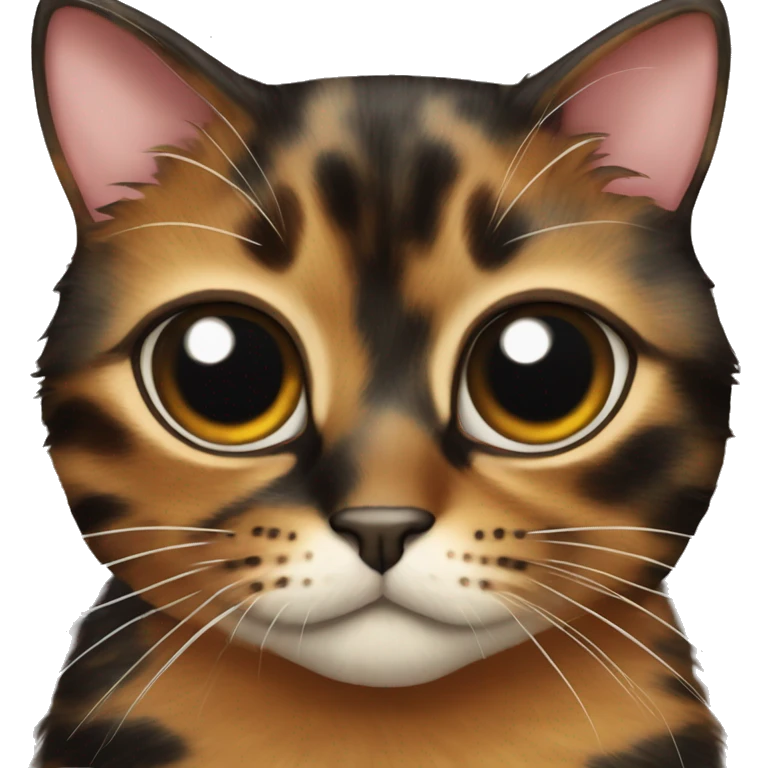 tortoiseshell cat who’s one eyed emoji