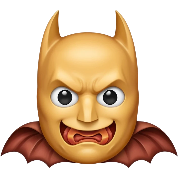 Bacon like a batman emoji emoji