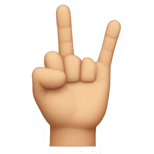 four-fingers, thumb down emoji