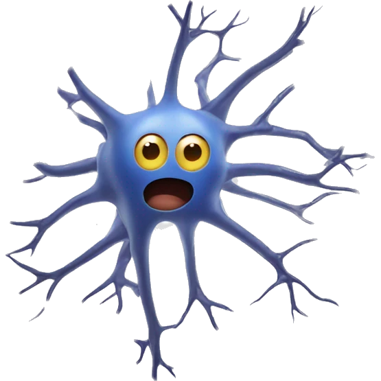 Funny neuron emoji