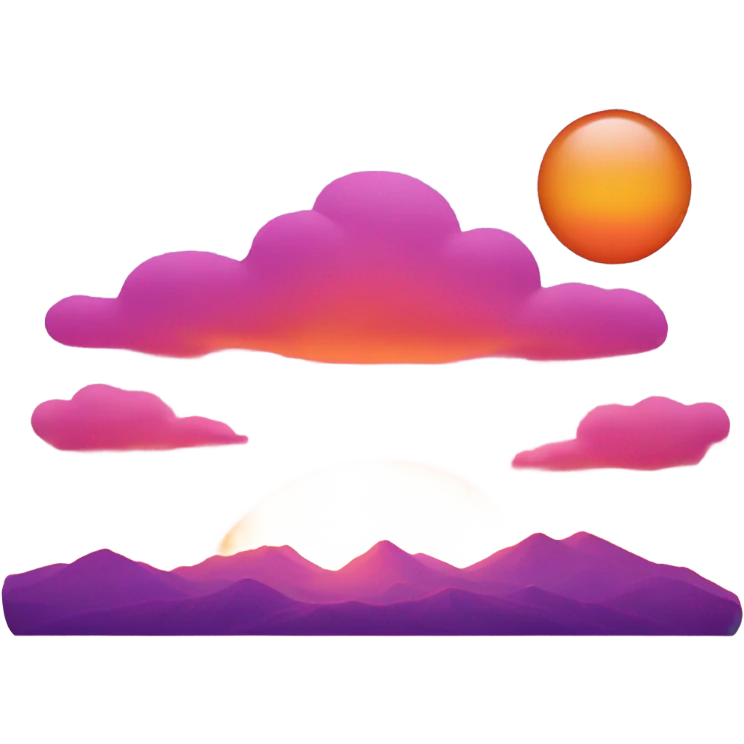 A beautiful sunset emoji