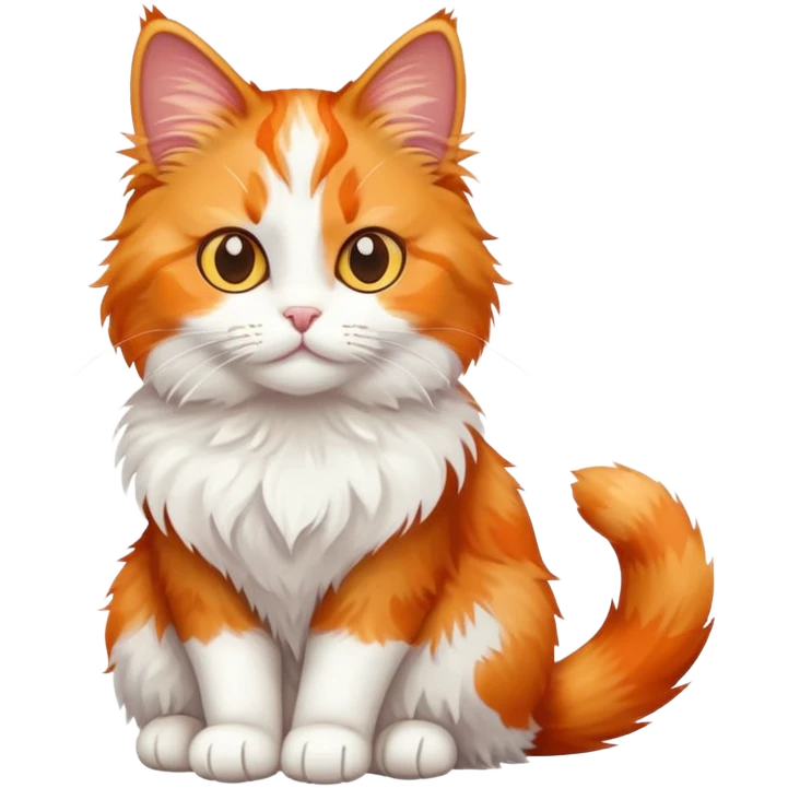 Calico cat with three colors emoji