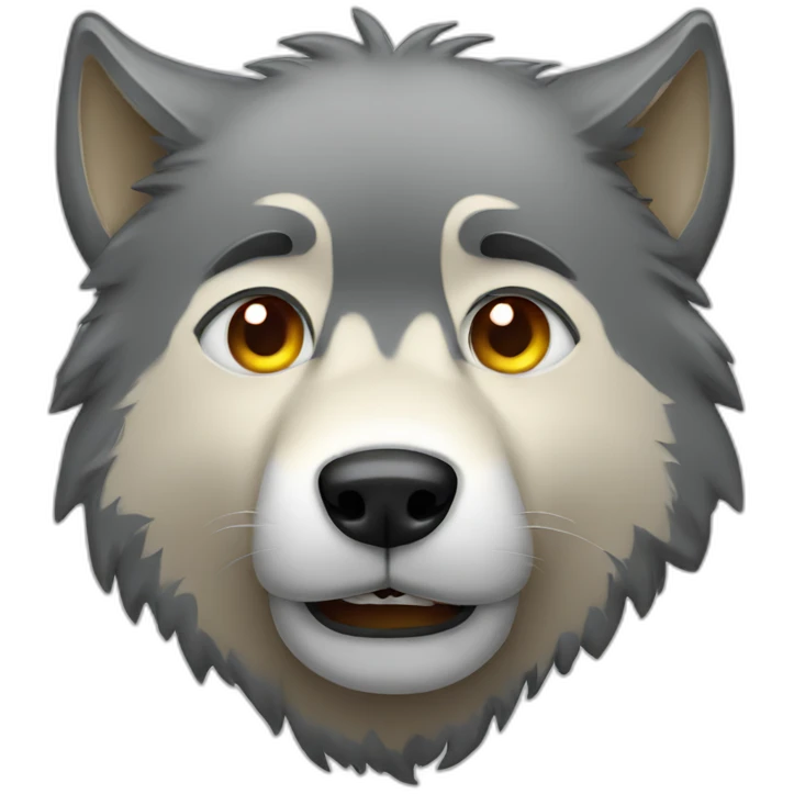 face wolf crying emoji