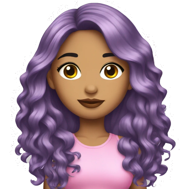 cabello rosado emoji
