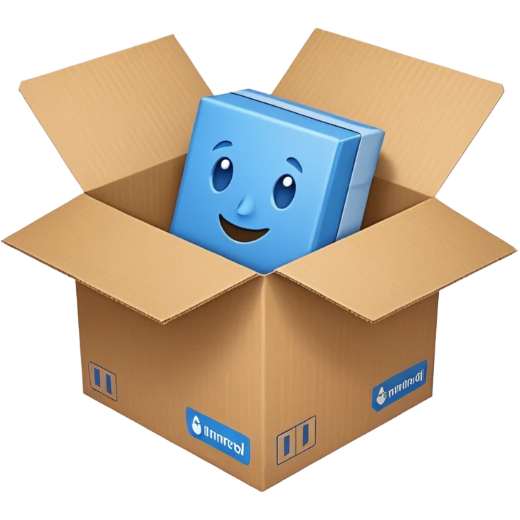 Caja del producto immunocal color azul emoji