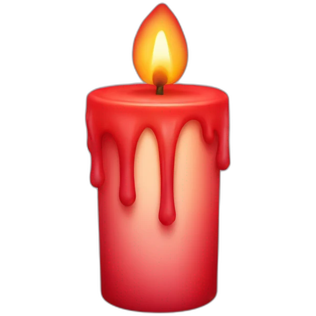 red candle emoji